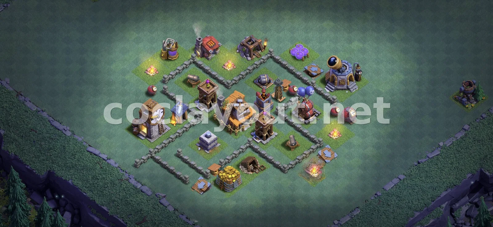 Strengthen Your Village with BH4 Hybrid Base – BH4 layout preview
