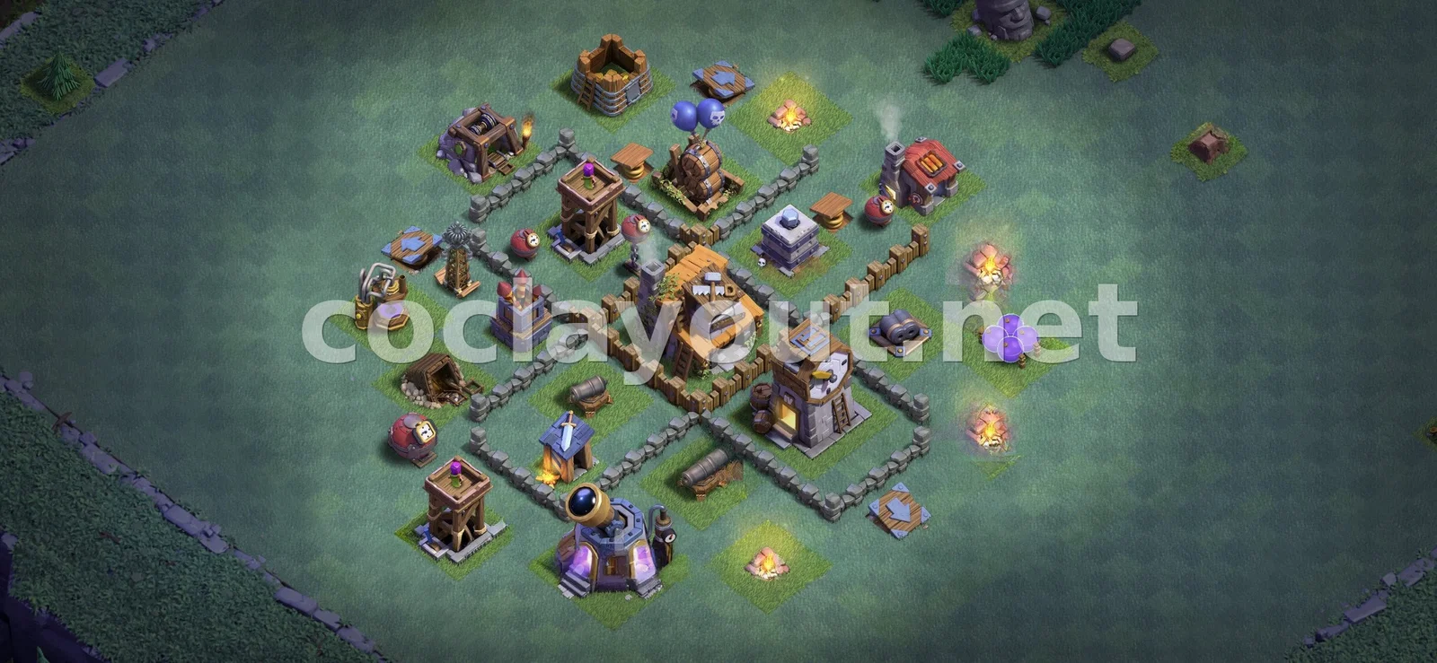 Create a Powerful Hybrid Base at BH4 – BH4 layout preview
