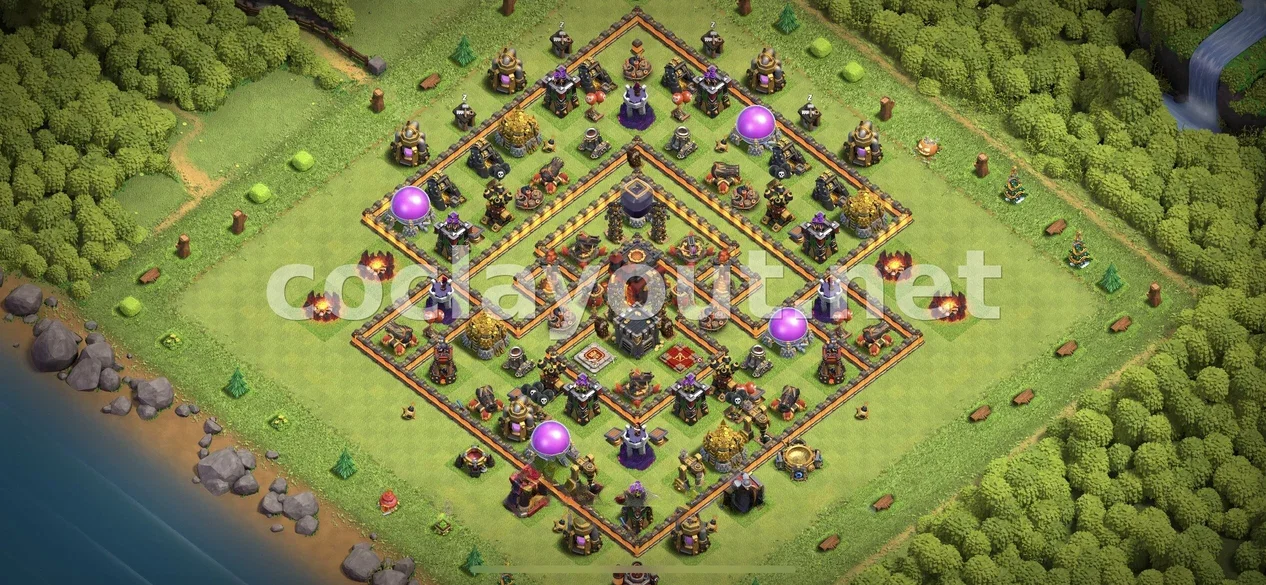 Base Hybride TH10 #174 – aperçu du plan TH10