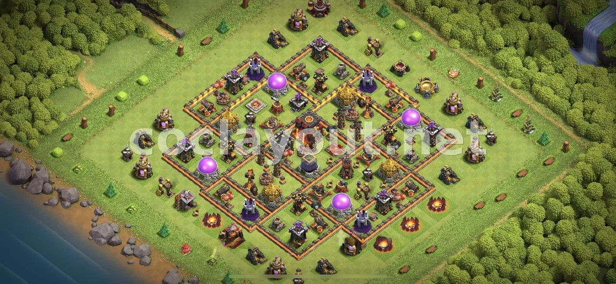 Strengthen Your Village with TH10 Hybrid Base – TH10 layout preview