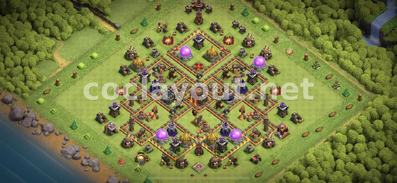 Strengthen Your Village with TH10 Hybrid Base – TH10 layout preview