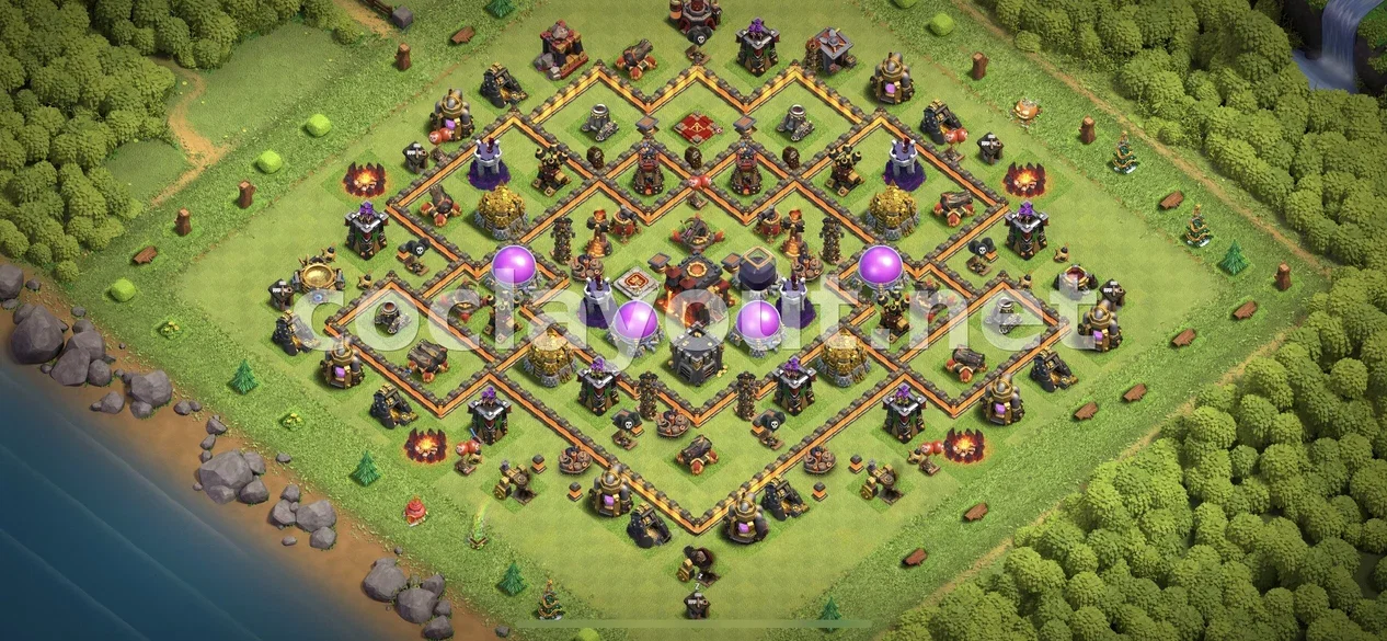 Strengthen Your Village with TH10 Hybrid Base – TH10 layout preview