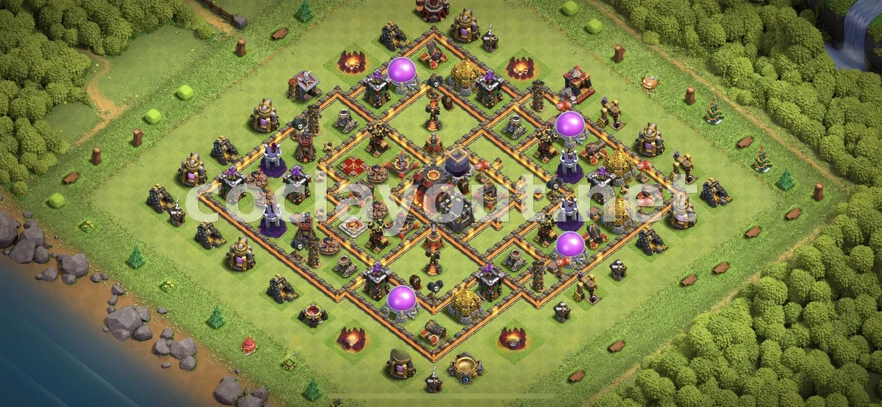 Enhance Your TH10 Hybrid Base Strategy – TH10 layout preview