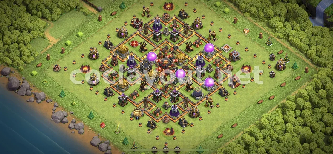 Strengthen Your Village with TH10 Hybrid Base – TH10 layout preview