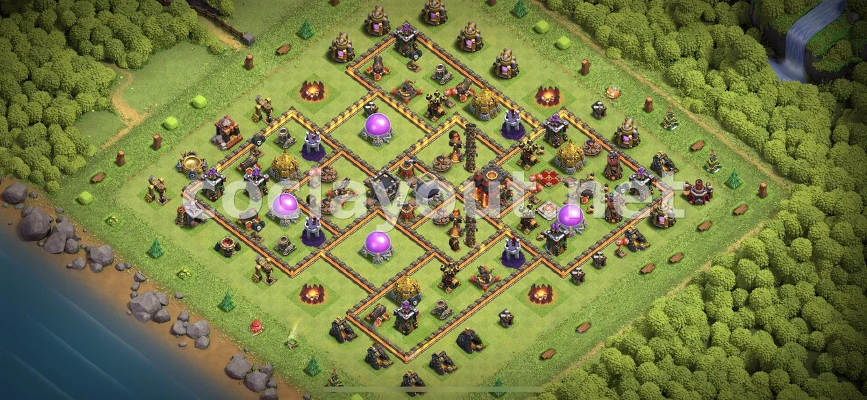 Strengthen Your Village with TH10 Hybrid Base – TH10 layout preview