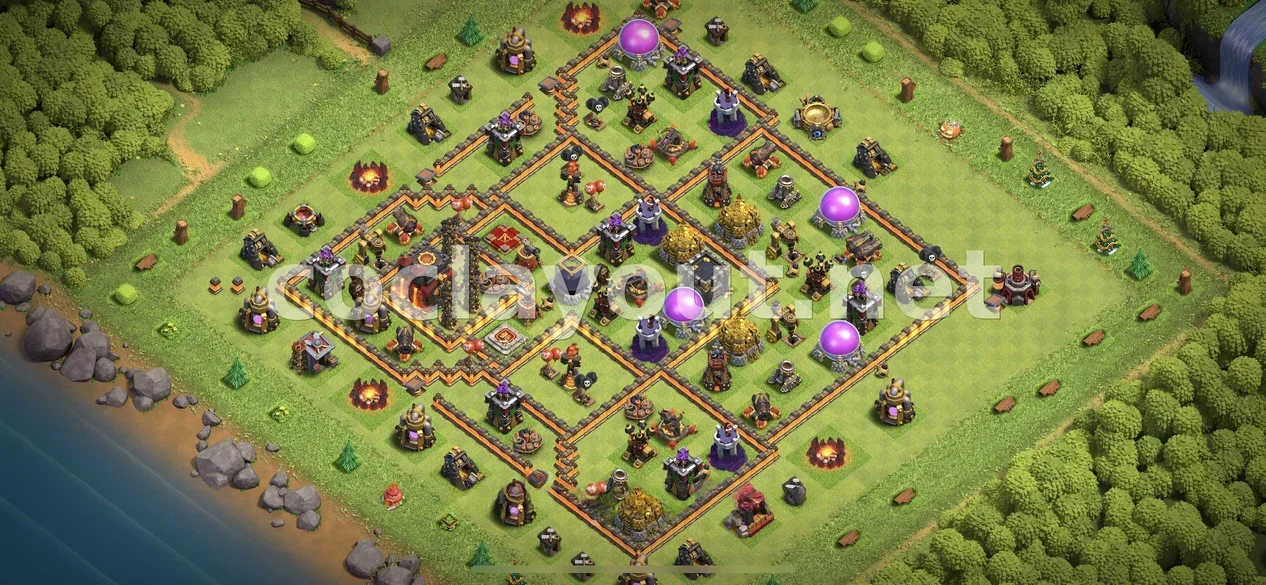 Build a Strong Village with TH10 Hybrid Base – TH10 layout preview