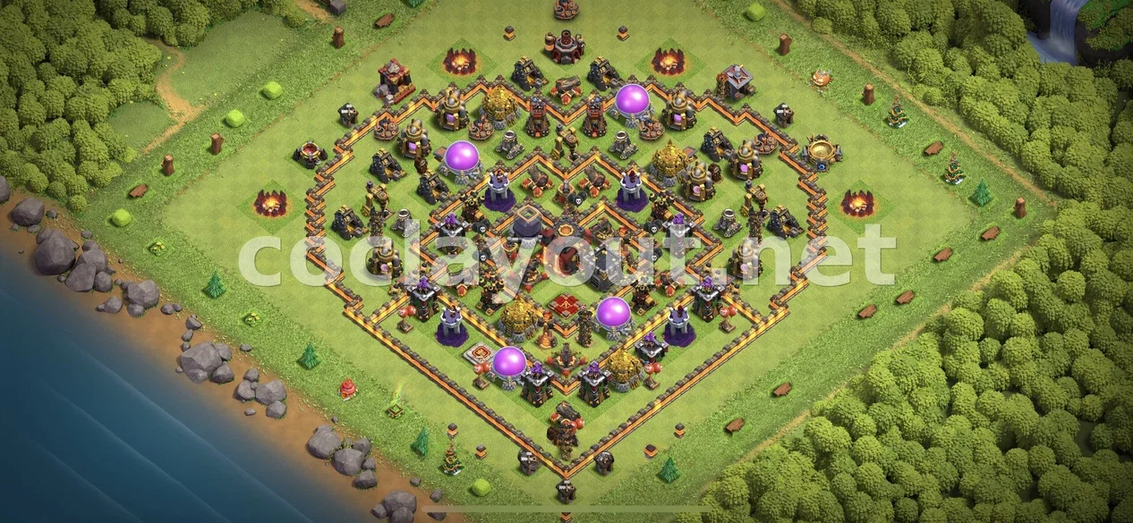 Master Your TH10 Hybrid Base Strategy – TH10 layout preview