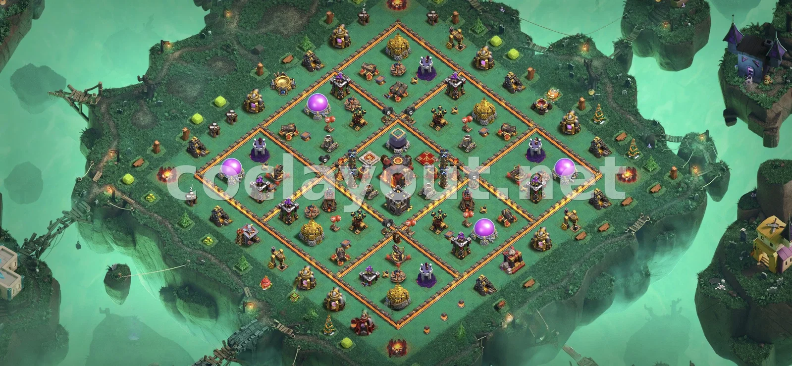 Strong TH10 Hybrid Base Layout – TH10 layout preview