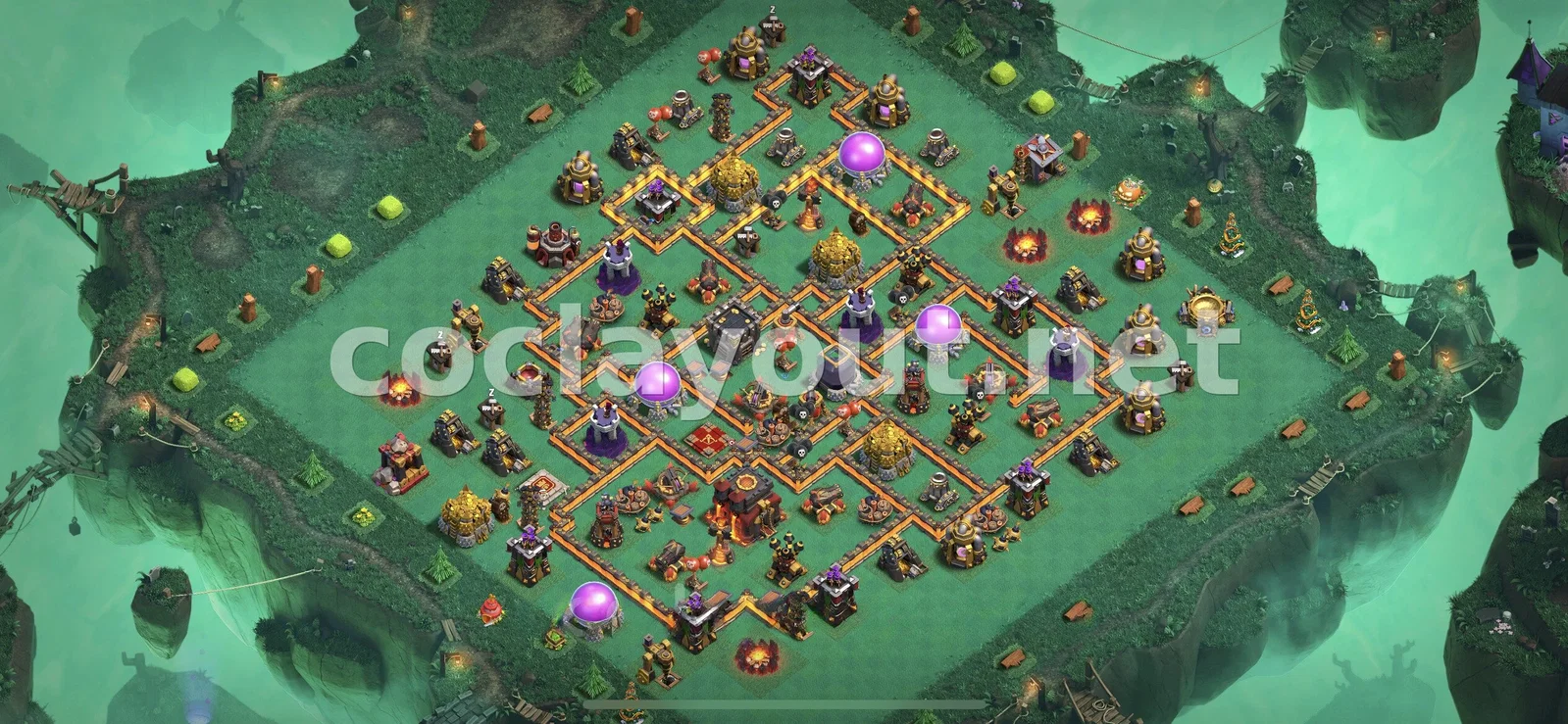 Best Hybrid Base Layouts for TH10 – TH10 layout preview