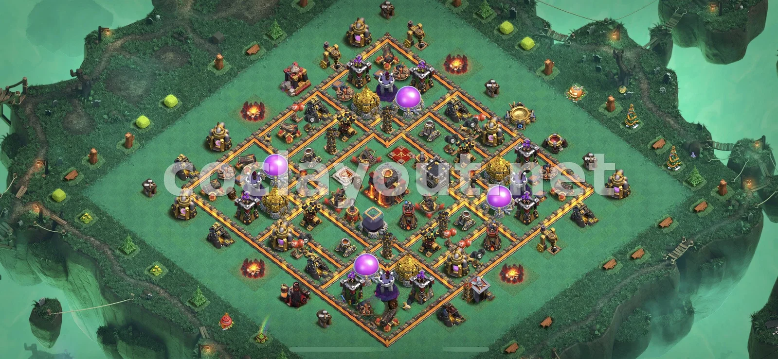 Enhance Your Defense with TH10 Hybrid Base – TH10 layout preview