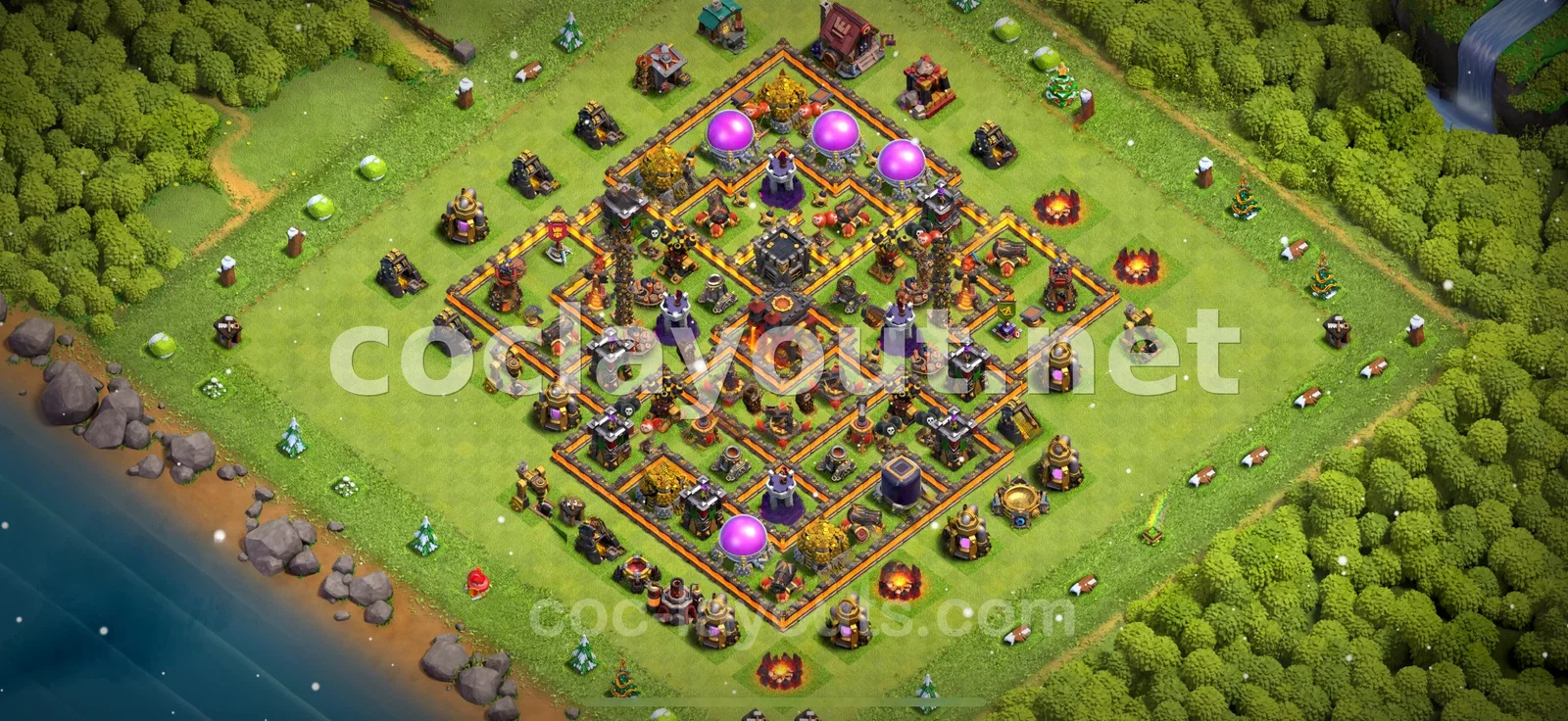 Optimize Your TH10 Hybrid Base for Defense and Offense – TH10 layout preview