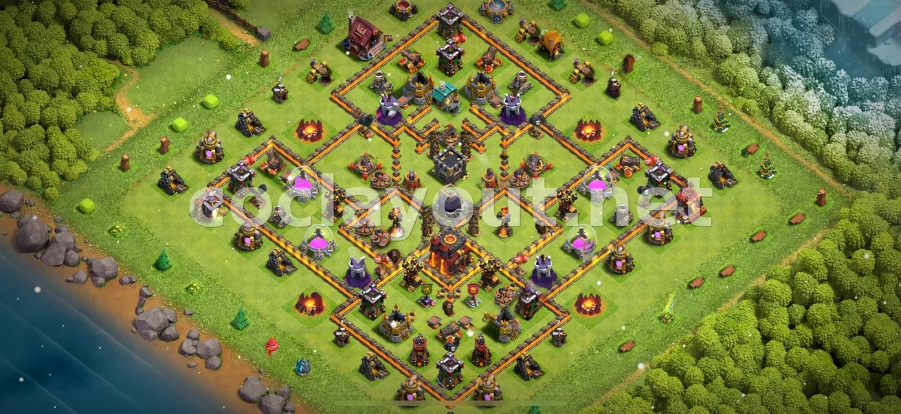 Strong TH10 Hybrid Base Layout – TH10 layout preview