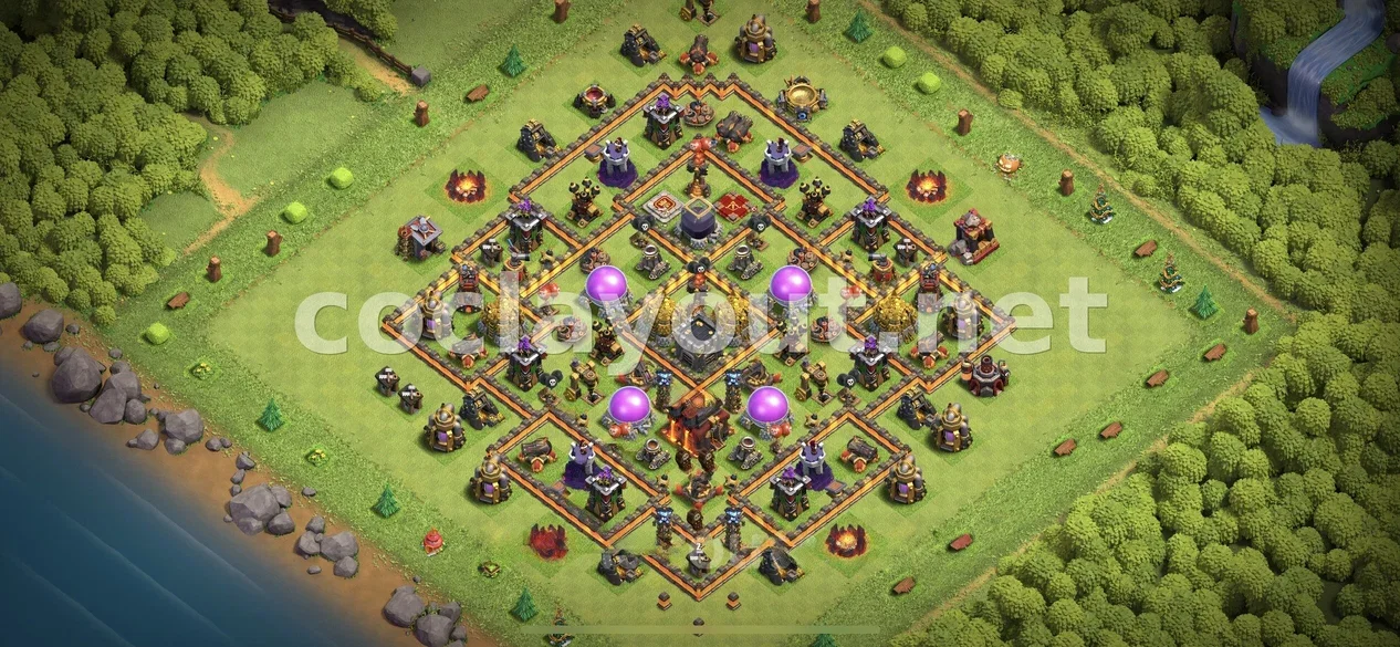 TH10 Efficient Farming Base for Resource Protection – TH10 layout preview