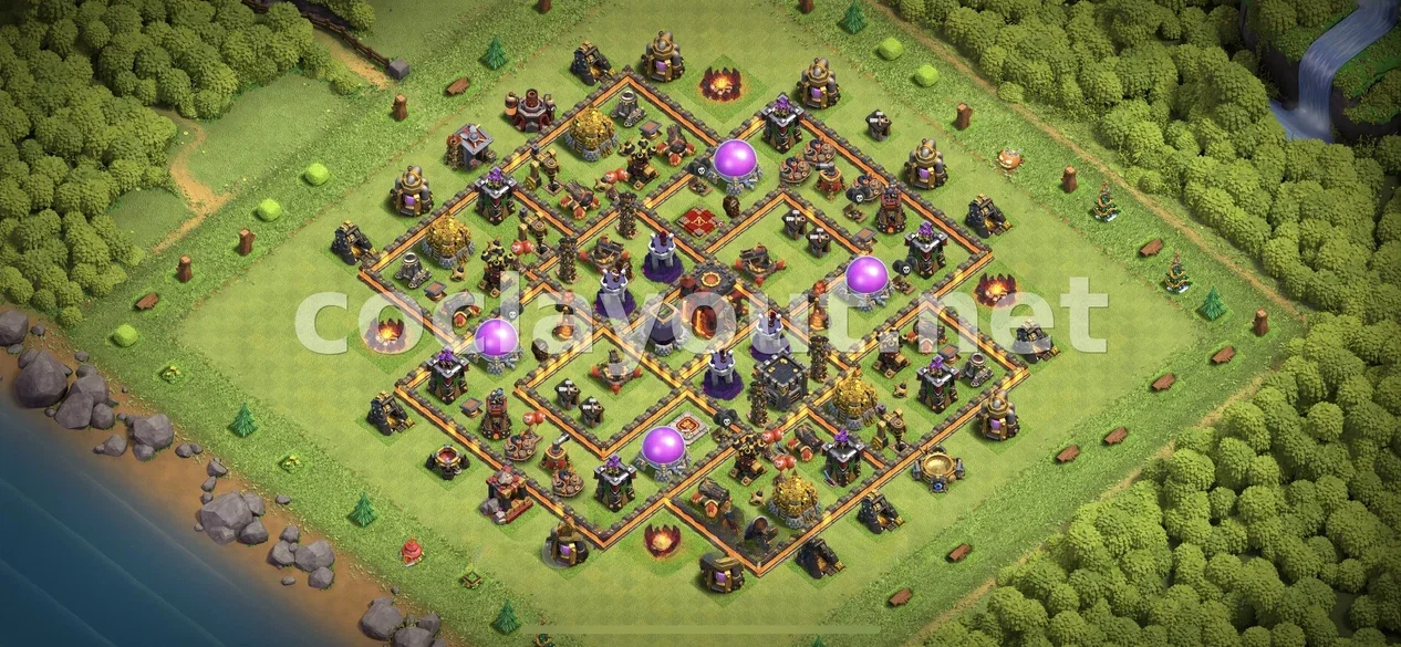 Optimal TH10 Farming Base Layout – TH10 layout preview