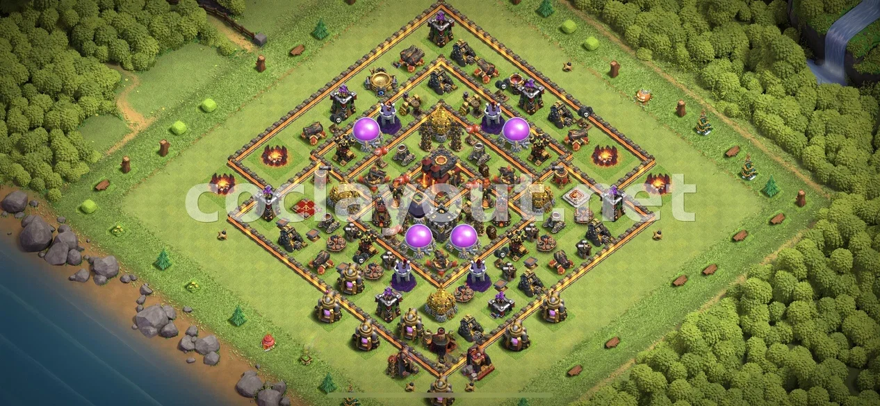 Effective TH10 Farming Base – TH10 layout preview