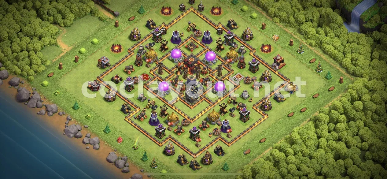 Maximize Loot with TH10 Farming Base – TH10 layout preview