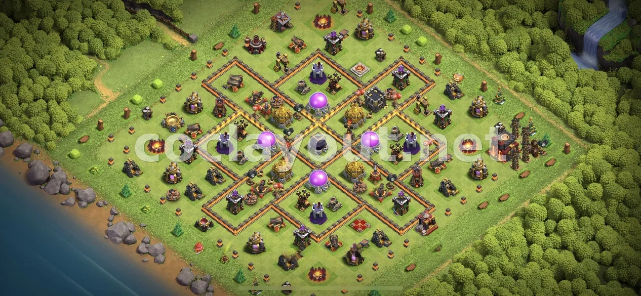 Maximize Resources with TH10 Farming Base – TH10 layout preview
