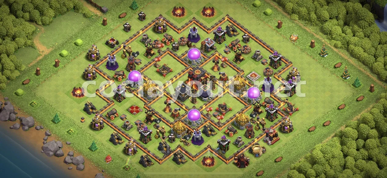 Best TH10 Farming Base Layout – TH10 layout preview