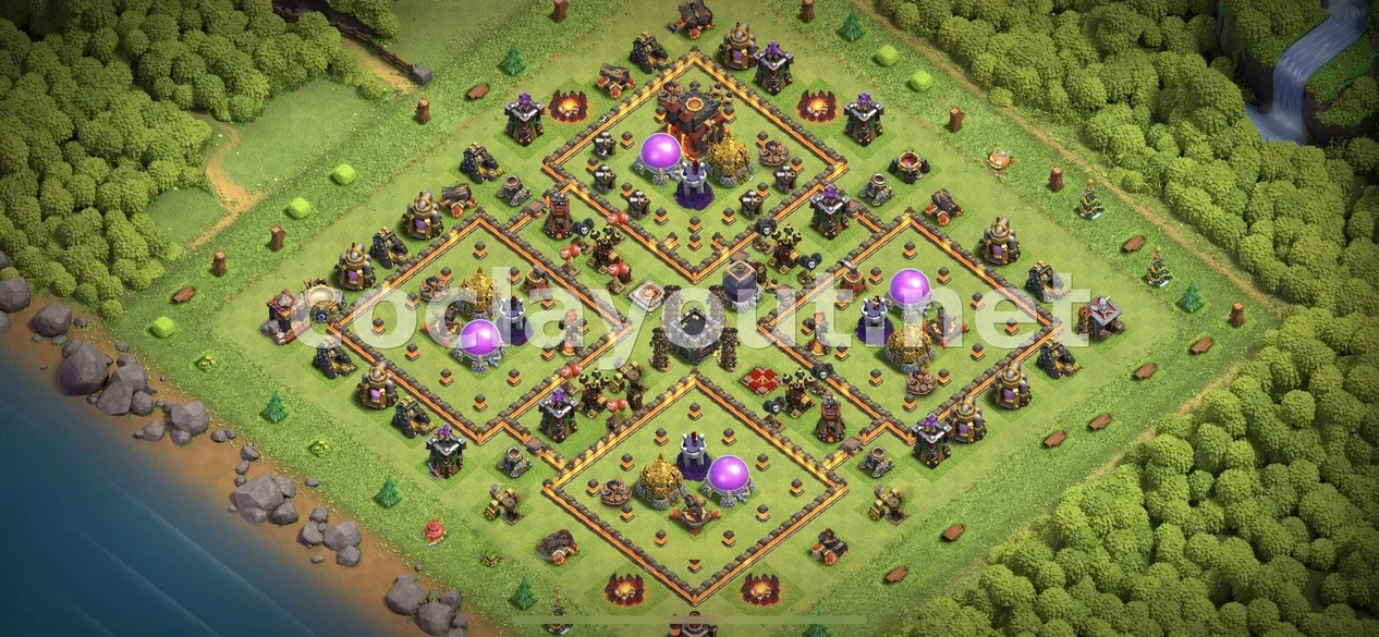 Optimal TH10 Farming Base Layout – TH10 layout preview
