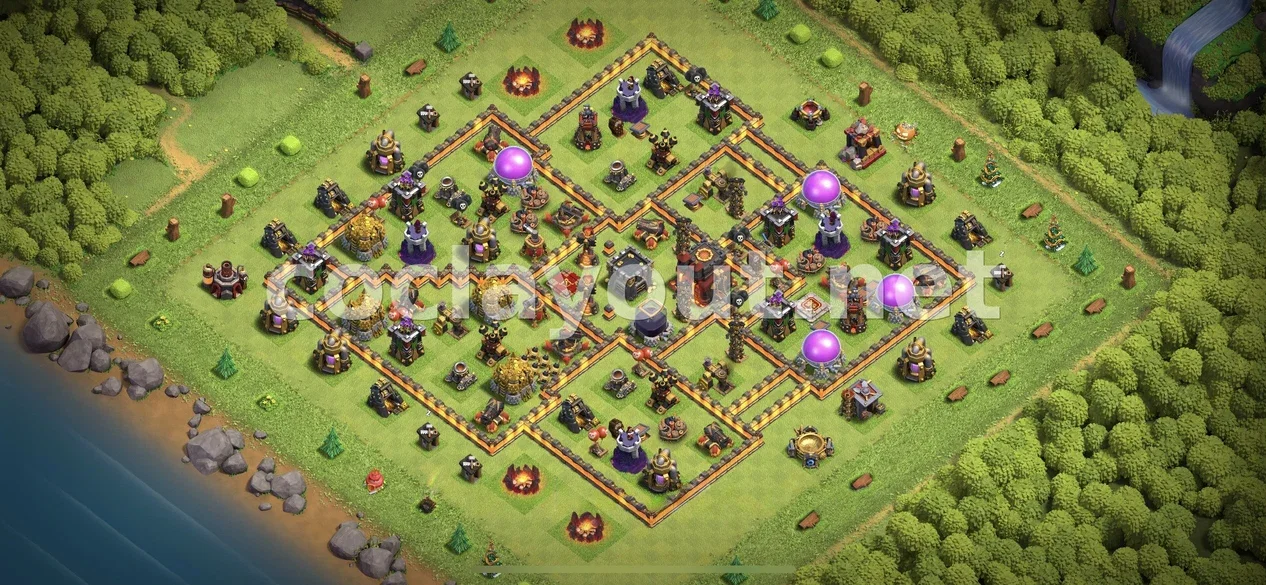 TH10 Farming Base for Resource Protection – TH10 layout preview