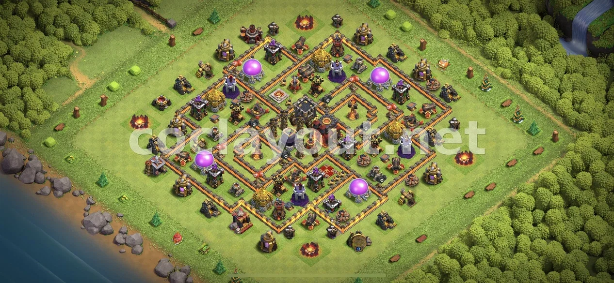 Effective TH10 Farming Base – TH10 layout preview