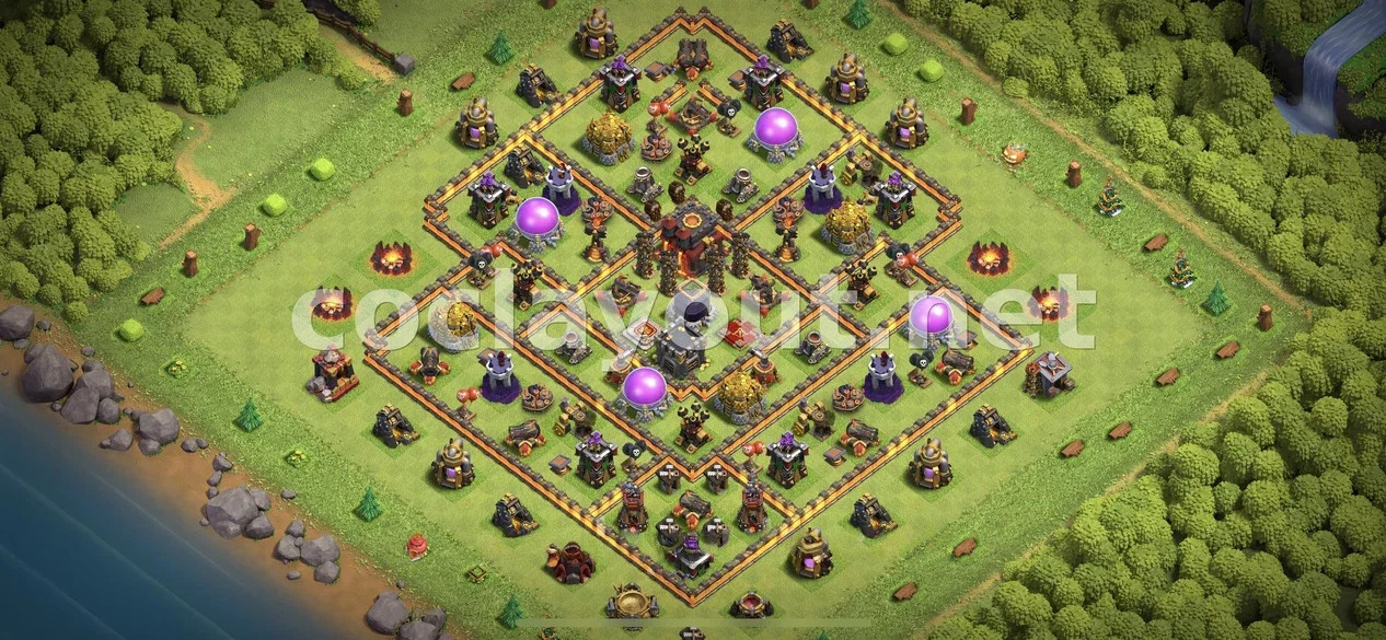 Effective TH10 Farming Base – TH10 layout preview