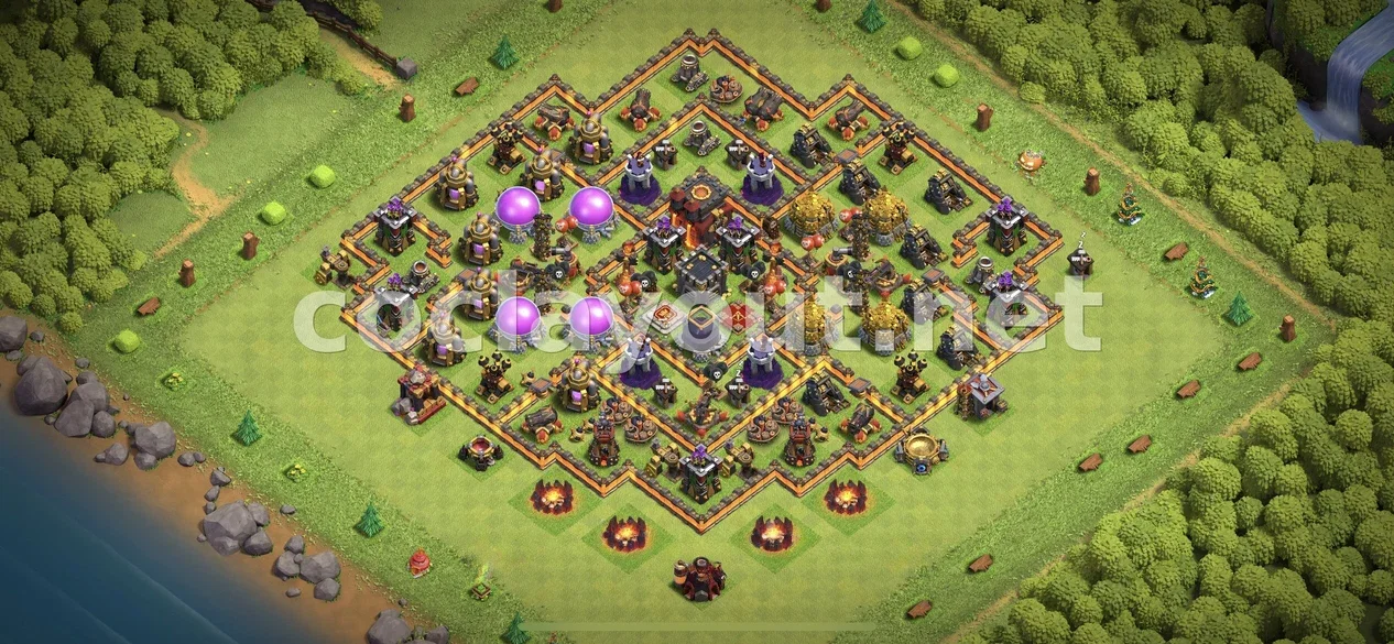Best TH10 Farming Base Layout – TH10 layout preview