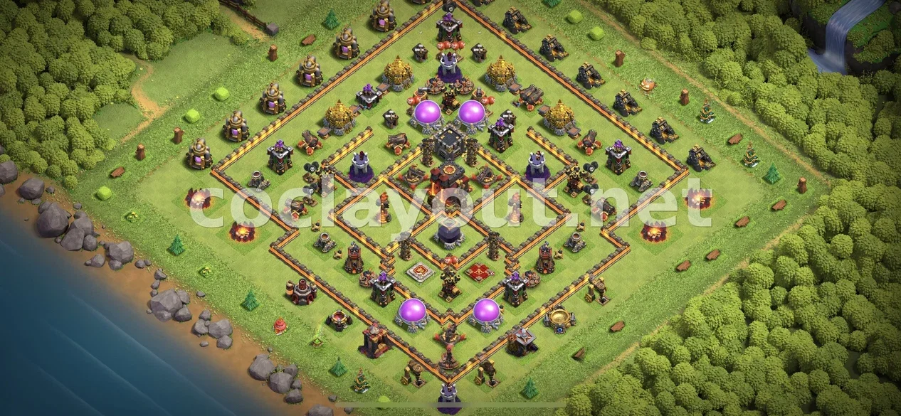 Effective TH10 Farming Base Design – TH10 layout preview