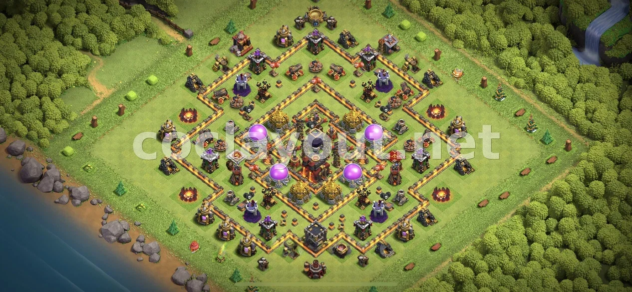 TH10 Farming Base for Resource Protection – TH10 layout preview