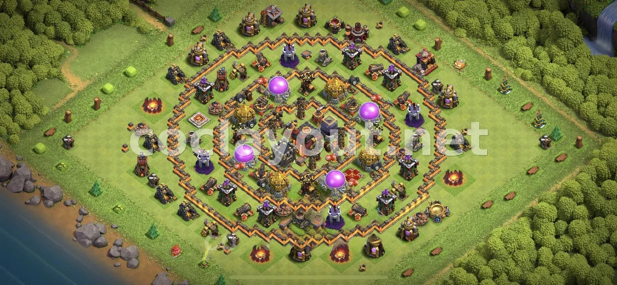 Optimal TH10 Farming Base Layout – TH10 layout preview