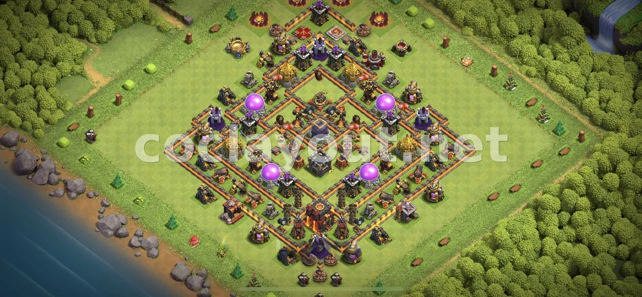 Effective TH10 Farming Base Strategy – TH10 layout preview