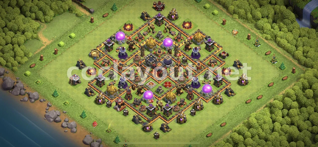 TH10 Farming Base for Resource Protection – TH10 layout preview