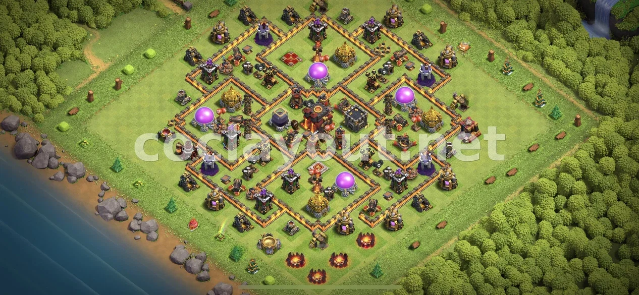 Effective TH10 Farming Base – TH10 layout preview