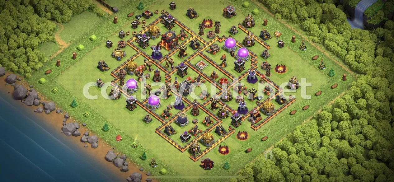 Effective TH10 Farming Base – TH10 layout preview