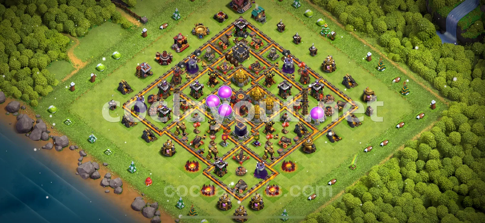 TH10 Farming Base for Resource Protection – TH10 layout preview