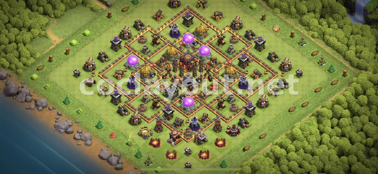Optimize Your TH10 Farming Base Layout – TH10 layout preview