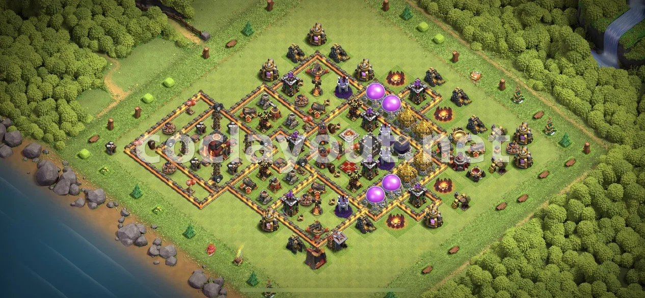 TH10 Farming Base for Resource Protection – TH10 layout preview