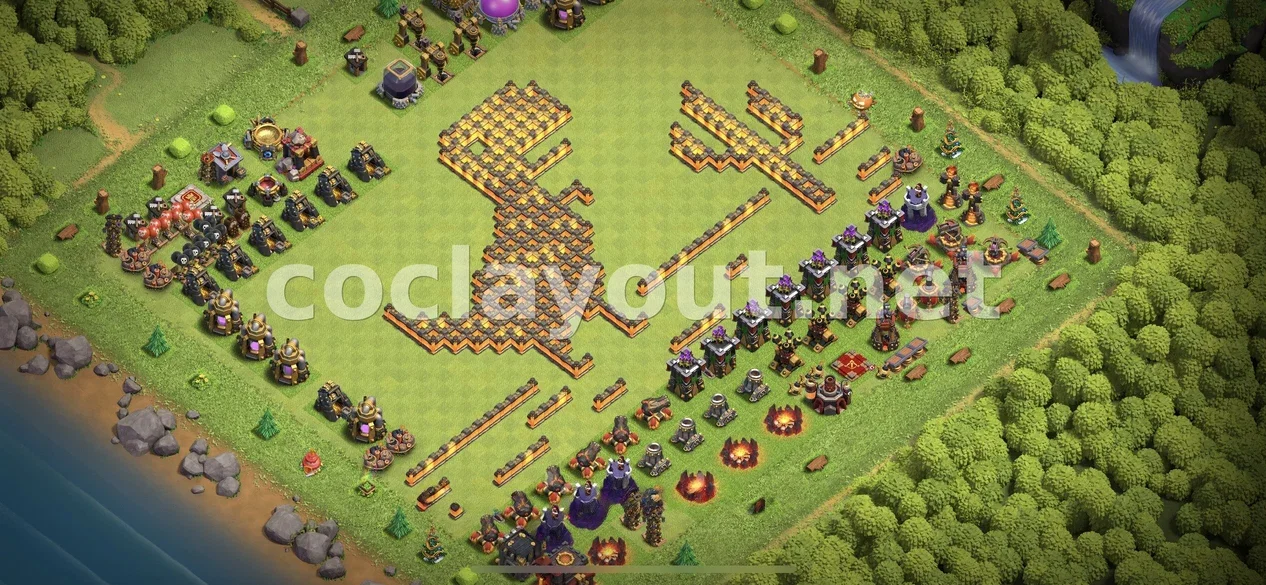 Achieve Success with TH10 Hybrid Base – TH10 layout preview