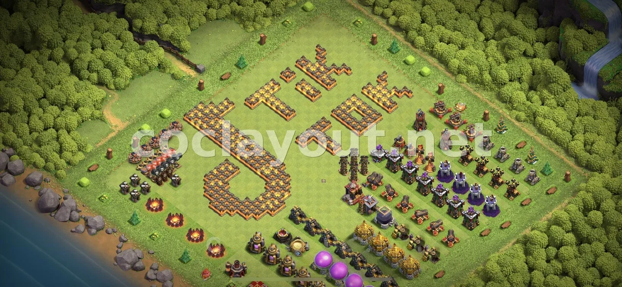 Balanced TH10 Hybrid Base Layout – TH10 layout preview