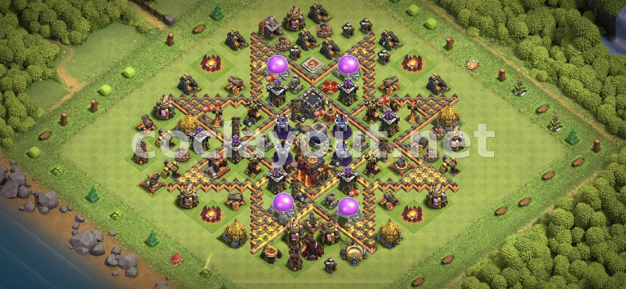 Strengthen Your Village with TH10 Hybrid Base – TH10 layout preview
