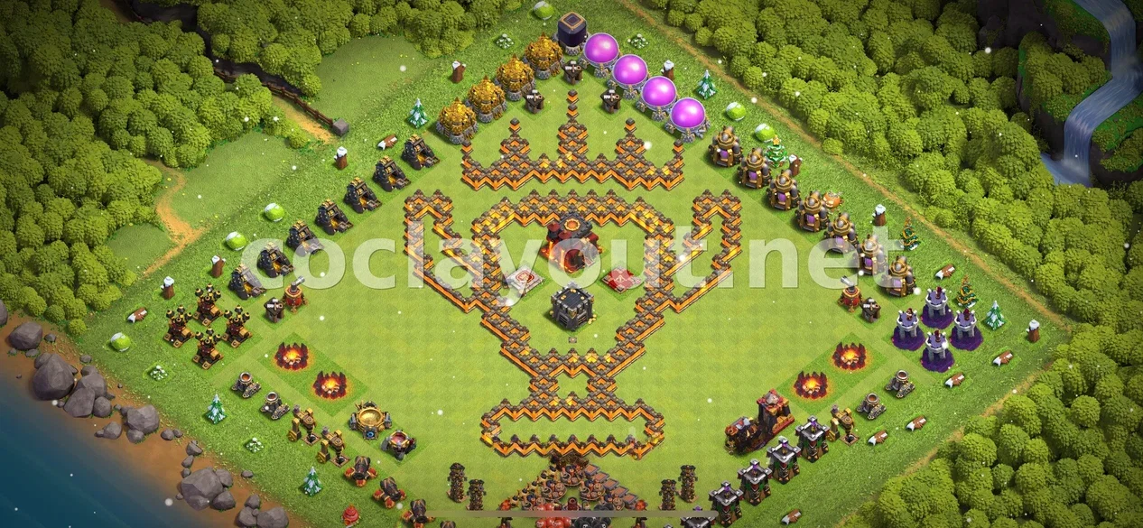 Effective TH10 Hybrid Base – TH10 layout preview