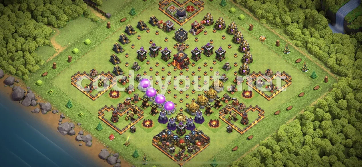 Strengthen Your Village with TH10 Hybrid Base – TH10 layout preview