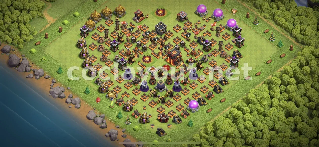 Strong TH10 Hybrid Base Layout – TH10 layout preview