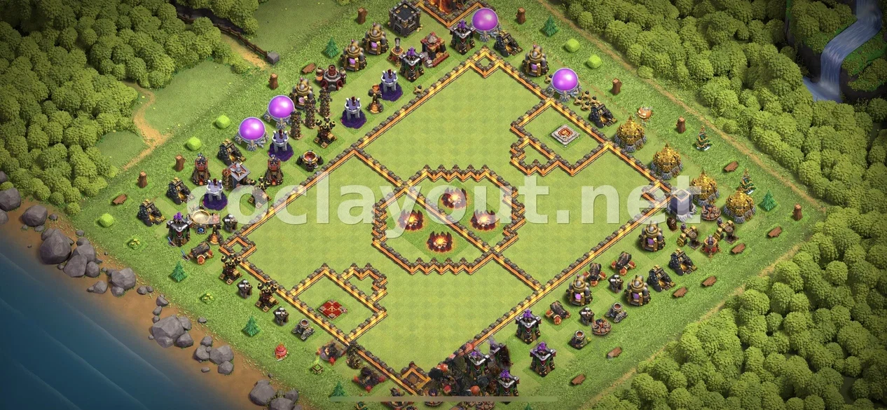 Optimize Your TH10 Hybrid Base Layout – TH10 layout preview
