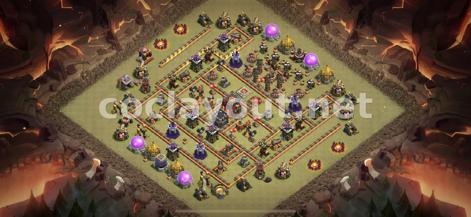 Diseño de Guerra Efectivo TH10 – vista previa del diseño TH10
