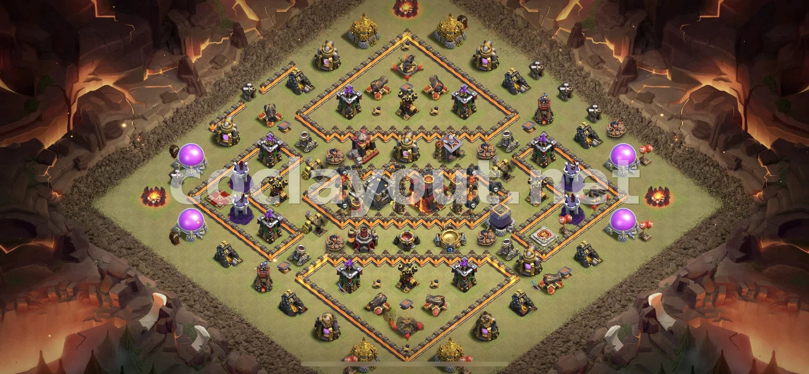 Diseño de Guerra TH10 Eficaz – vista previa del diseño TH10