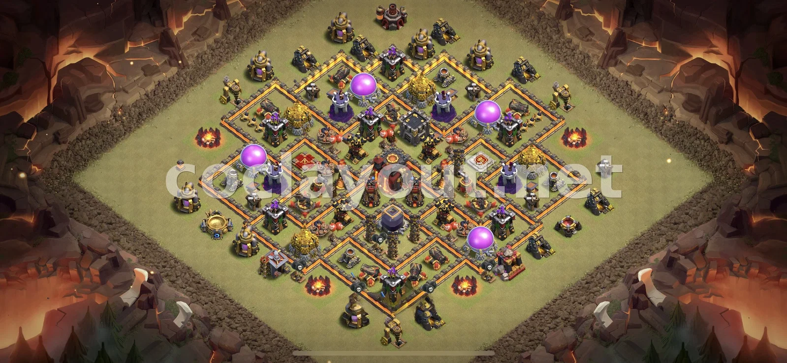Stratégie de Base de Guerre TH10 – aperçu du plan TH10