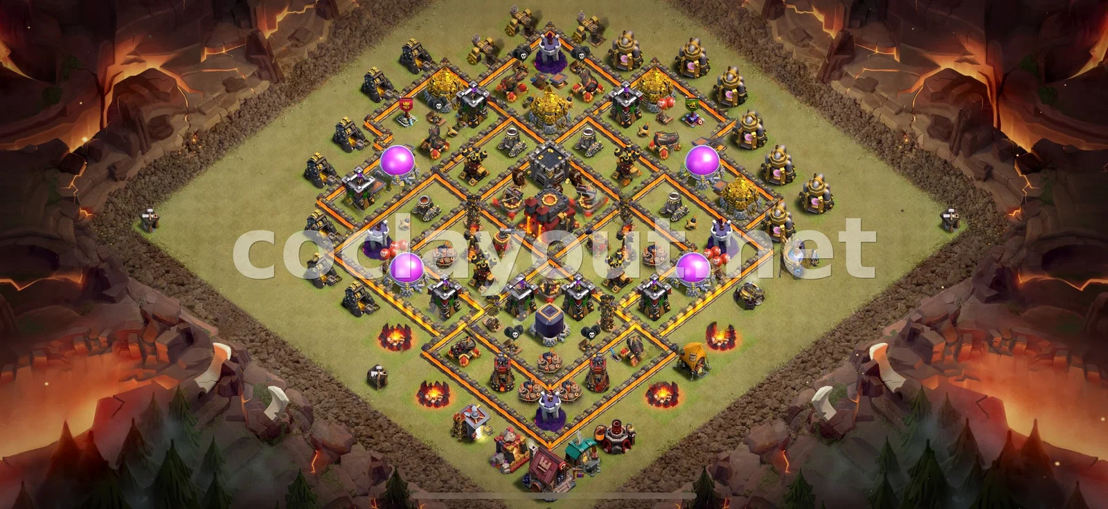Diseño de Guerra TH10 efectivo – vista previa del diseño TH10