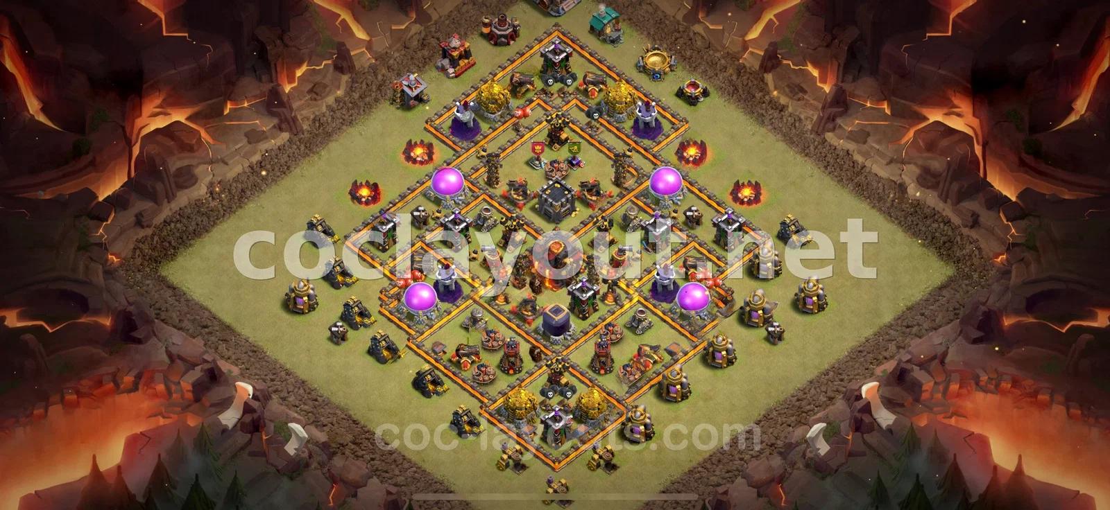 Diseño de Guerra TH10 #10 – vista previa del diseño TH10