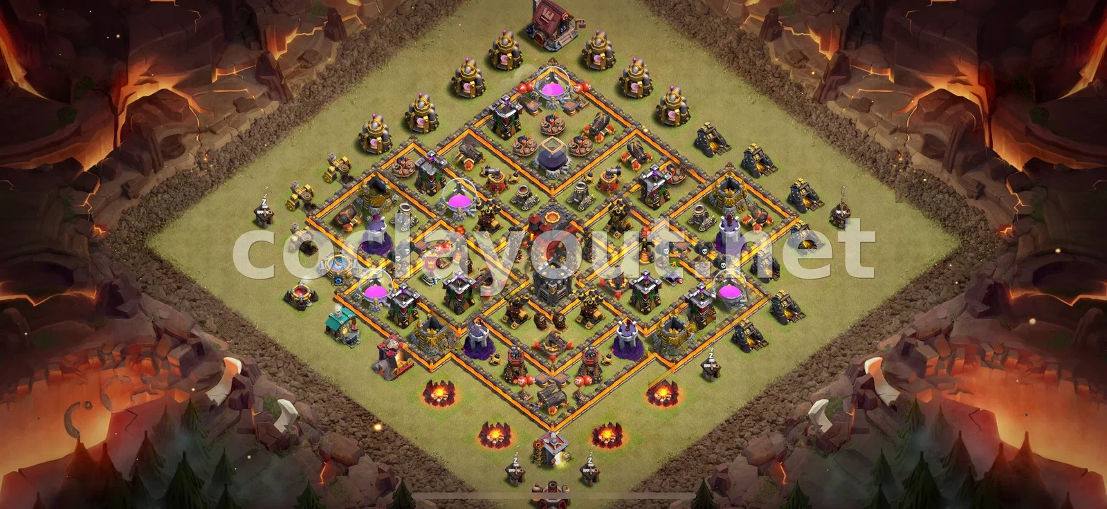 Diseño de Guerra TH10 #4 – vista previa del diseño TH10